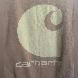 Carhartt Brown and Cream Logo Shirt